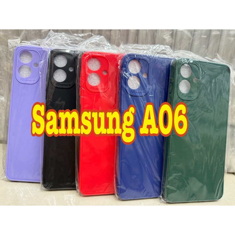 Samsung A06 พร้อมส่งใน เคสTPUสีพาสเทลคลุมกล้องFor Samsung A06