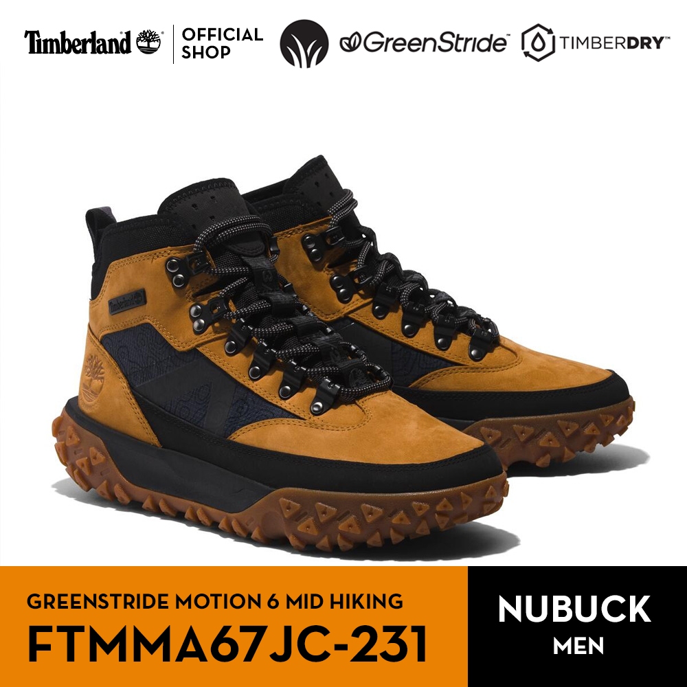 Timberland Men's GREENSTRIDE MOTION 6 MID LACE UP WATERPROOF HIKING BOOT รองเท้าผู้ชาย (FTMMA67JC-231)