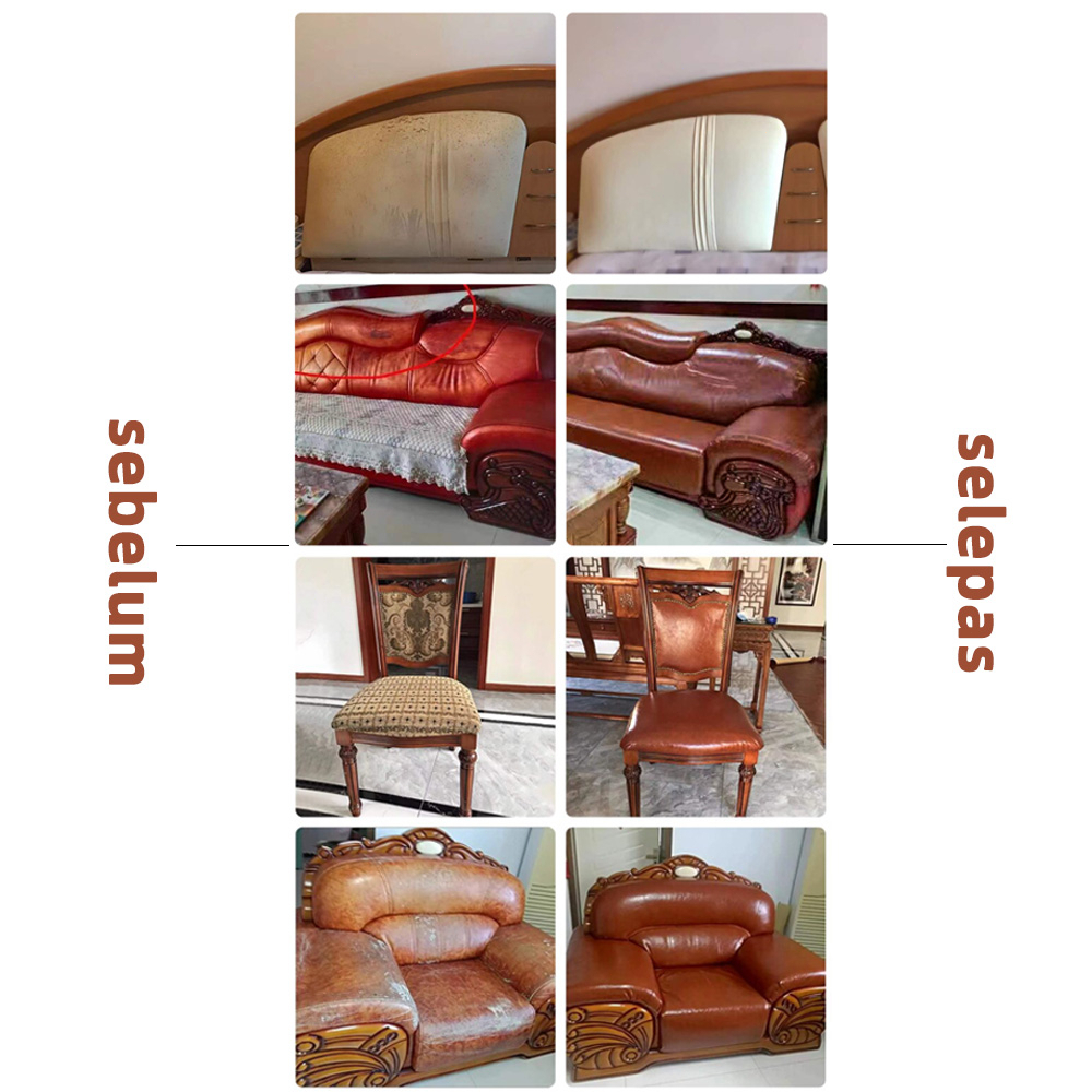 ผิวขี้ผึ้งน้ำมัน 👆เครื่องหนัง หนังเทียมมีกาวในตัว ซ่อมโซฟา หนัง PU ซ่อมโซฟา Stick-On Leather Repairing Patch ซ่อมแซ - รูปที่ 4