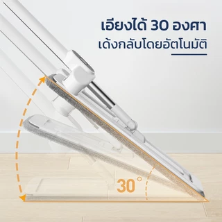 HOMEC ไม้ถูพื้นสเปรย์ ไม้ถูพื้น ไม้ถูพื้นรีดน้ํา หมุน 360องศา เก็บง่าย ฟรีผ้าม็อบไมโครไฟเบอร์