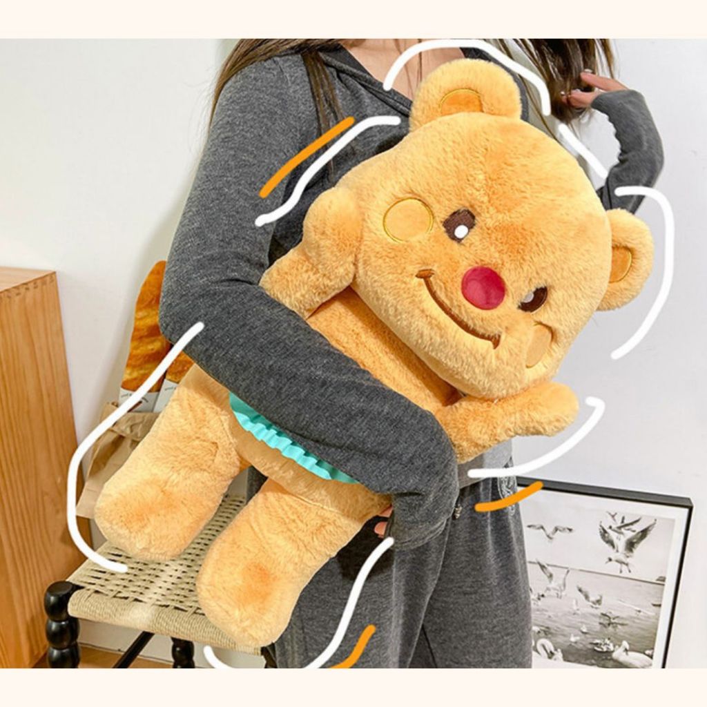 ตุ๊กตา น้องหมีเนย ตุ๊กตาหมีน่ารัก ของขวัญวันเกิด ของเล่นสำหรับเด็ก ส่งจากไทย!! - รูปที่ 6