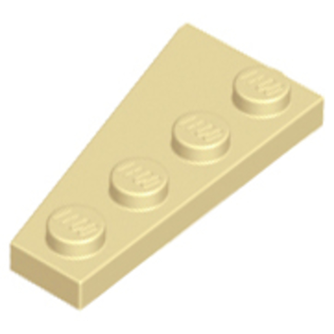 LEGO PART No: 41769 (ชิ้นส่วนเลโก้) Wedge, Plate 4 x 2 Right