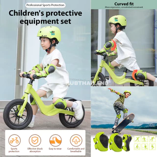 [พร้อมส่ง] เซตหมวกกันน็อค เด็ก สนับมือ สนับเข่า สนับศอก หมวกกันน็อค Helmet protective kid balance bike