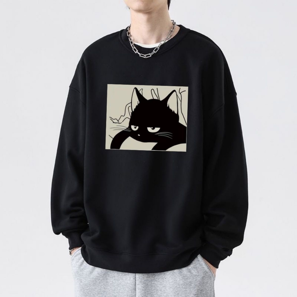 เสื้อสเวสเตอร์กันหนาวลายแฟชั่น เสื้อแขนยาวลายแฟชั่น+สไตร์เกาหลี แฟชั่นอินเทรนด์เสื้อสวมหัวเสื้อ