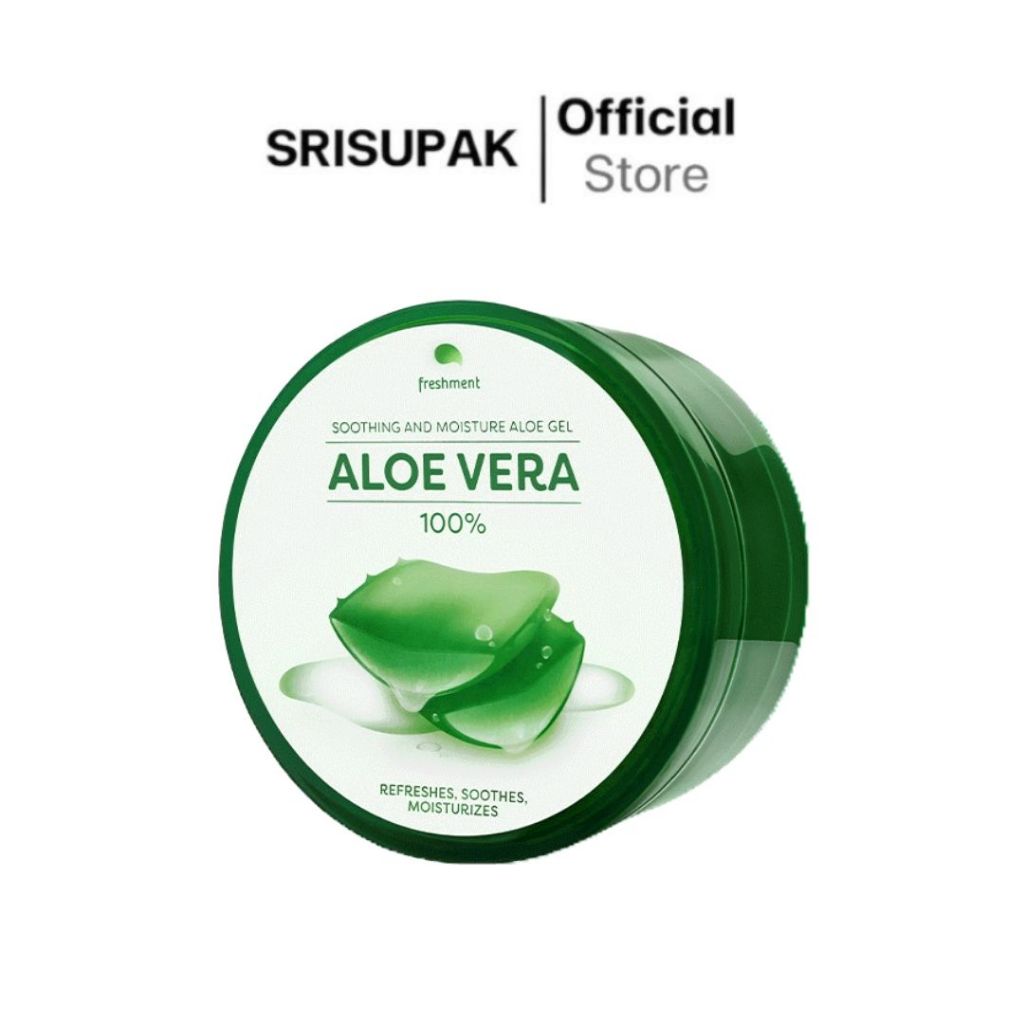 เจลว่านหางจระเข้ Freshment ซูธติ้ง แอนด์ มอยซ์เจอร์ อโลเวร่าเจล Soothing and Moisture Aloe Vera Gel 300ml.