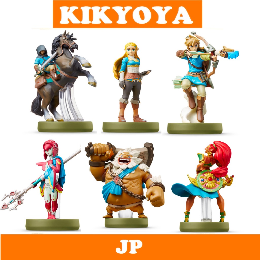 + amiibo Breath of the Wild mipha Zelda Darkel Link BoW urbosa (The Legend of Zelda) LOT JP NEW