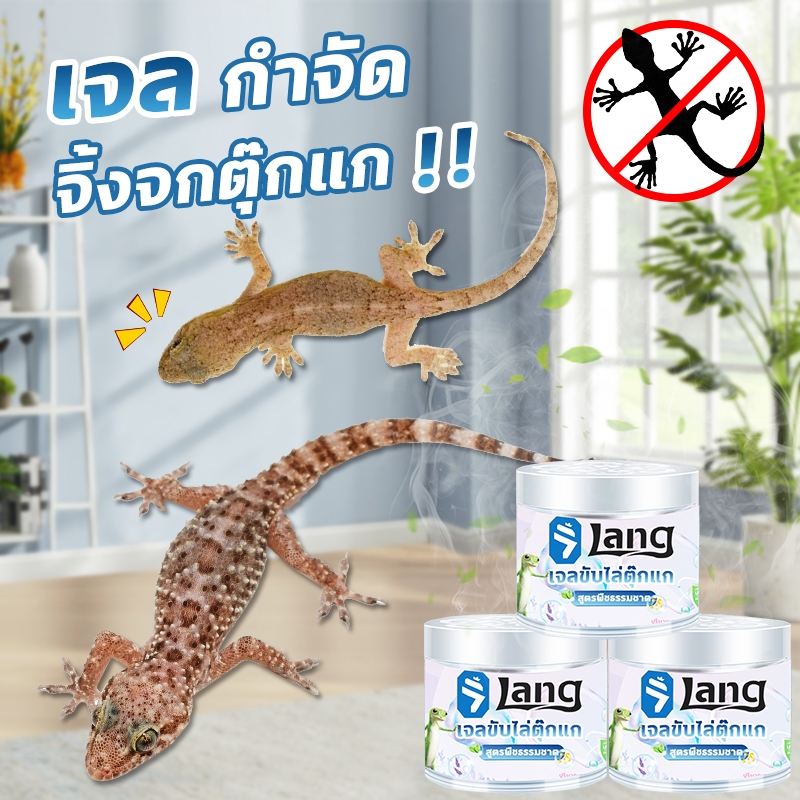 ตุ๊กแกหนีไปหมด ยาไล่ตุ๊กแก ยาไล่จิ้งจก 120g เจลไล่ตุ๊กแก เจลไล่สมุนไพร ปลอดภัยต่อคนและสัตว์เลี้ยง