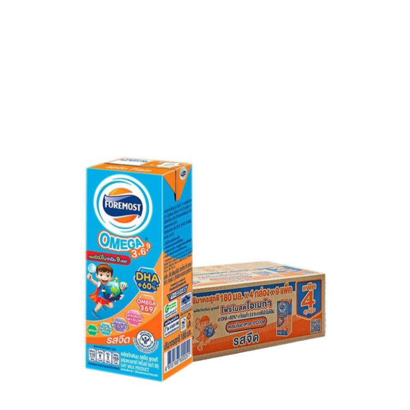 นมจืด โฟร์โมสต์ UHT รส จืด 180มล. ยกลัง พร้อมส่ง