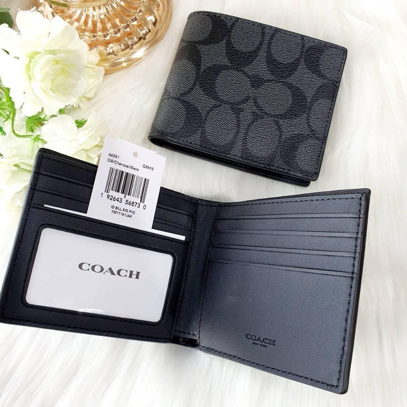 พร้อมส่ง อยู่ไทย ไม่ต้องรอ COACH กระเป๋าสตางค์คุณผู้ชาย