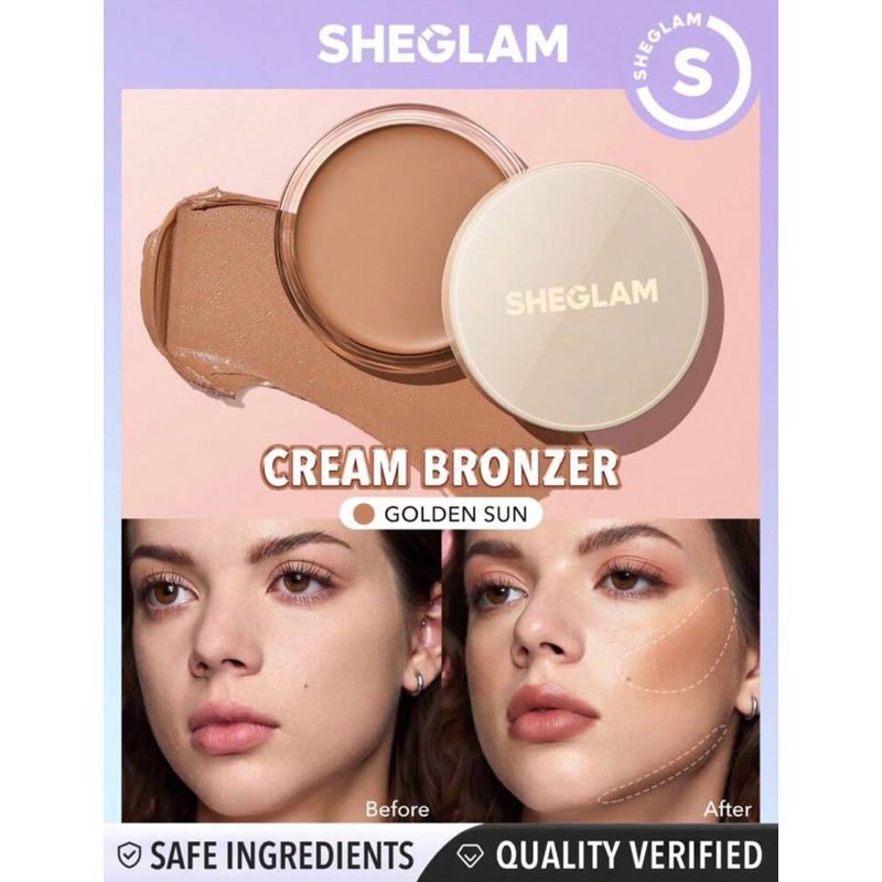 บรอนเซอร์ ครีม แบบตลับ Cream Bronzer Sheglam บรอนเซอร์ สีชัด ติดทน ฟินิชแมท (พร้อมส่ง!!!)