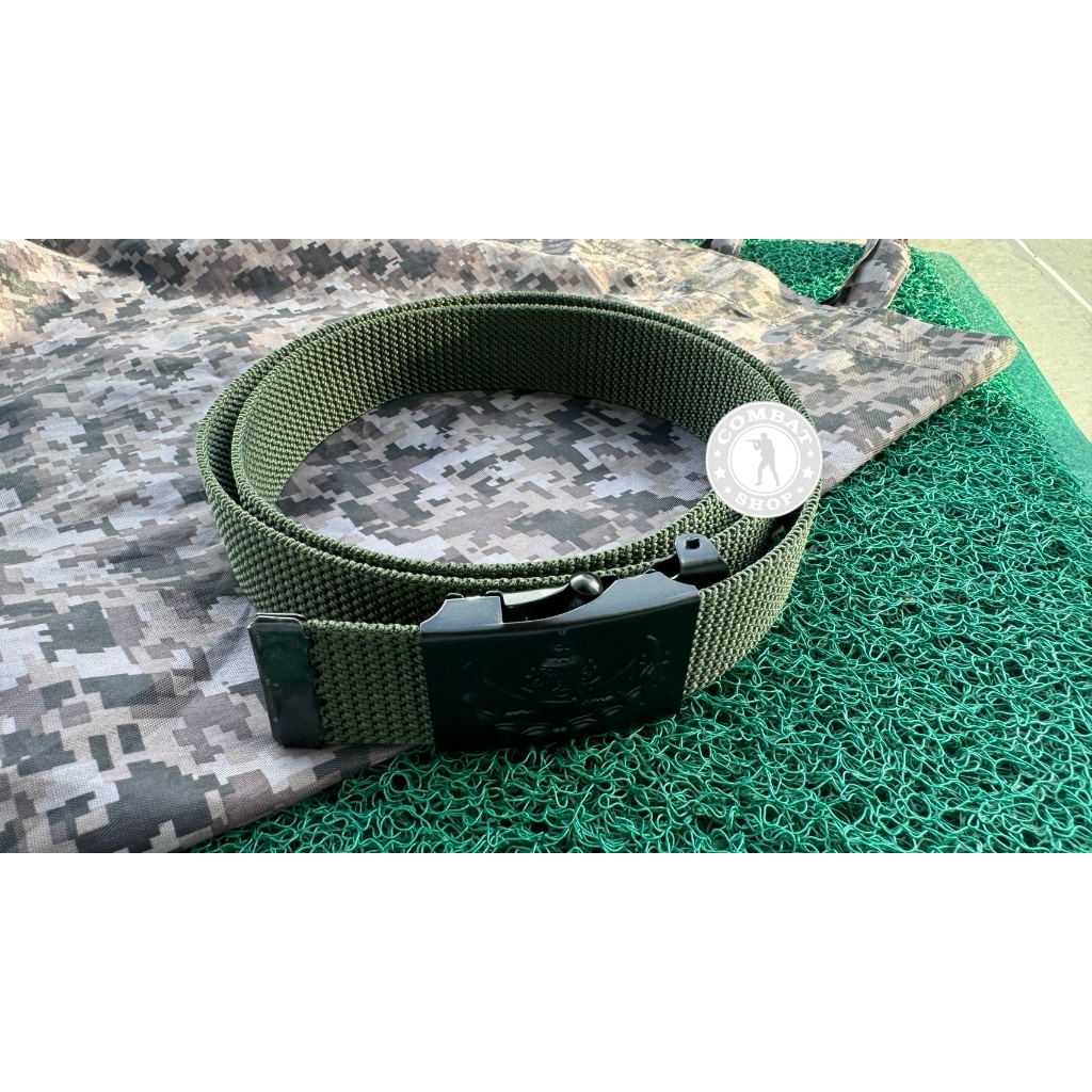 เข็มขัดรด ด้านหน้าทองเหลืองแท้ พิมพ์ลายสวยคมชัด!! เข็มขัดนศท - รูปที่ 3