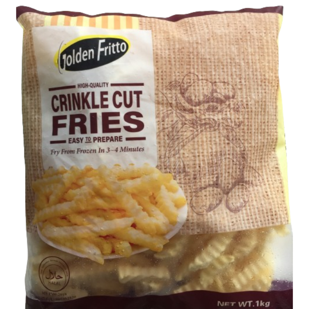 มันฝรั่งเเช่เเข็งสเตรท คัทฟรายส์ตราโกลเด้นพริตโตส่งรถเเช่เเข็งขนาด12มิล