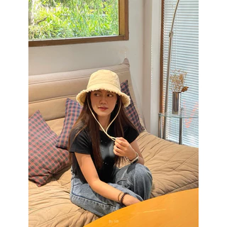 Brim Bucket Canvas - หมวกบัคเก็ตชายรุ่ยผ้าแคนวาส แต่งปีกรุ่ยรอบหมวก มีมากกว่า20สี