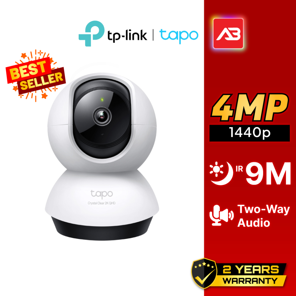 TAPO กล้องวงจรปิด WIFI 4 ล้านพิกเซล รุ่น Tapo C220