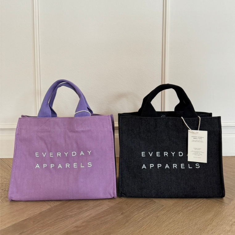 #EVERYDAYAPPARELS small tote denim กระเป๋าไซส์ small laptop13"