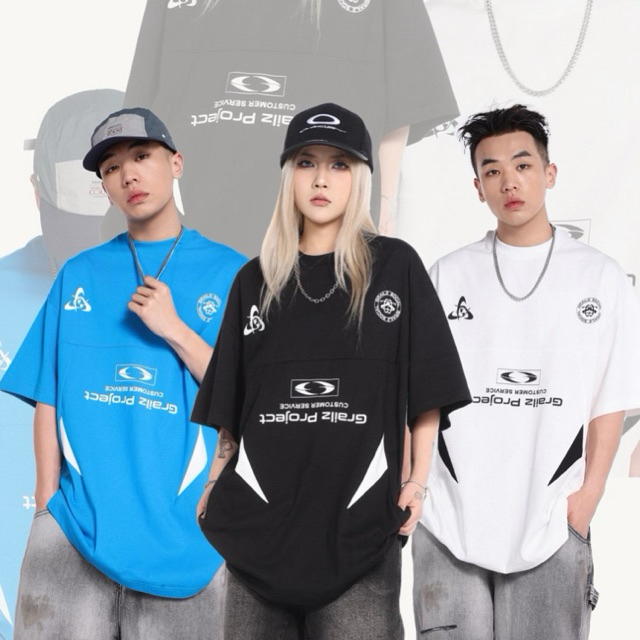 เสื้อยืดผู้ชายโอเวอร์ไซส์ upside down