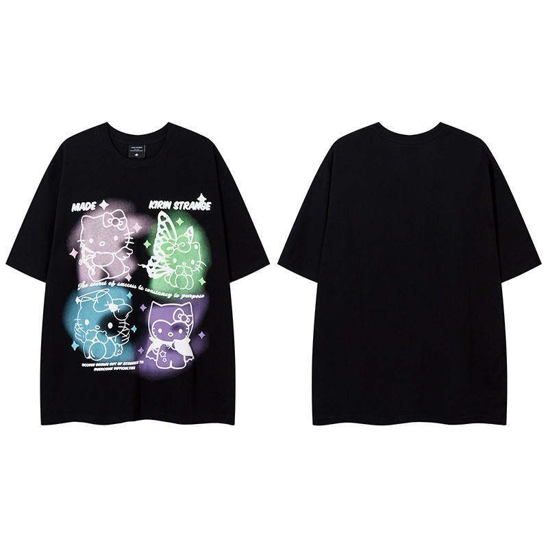 [พร้อมส่ง] Spenzer.street | 4 Kitty tee โอเวอร์ไซส์ เสื้อผ้าสตรีท เนื้อผ้าดี ทันกระแส unisex 2024 ขายดี
