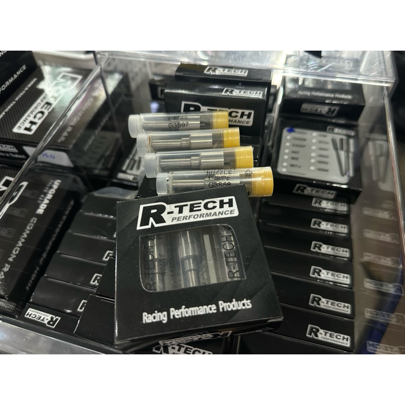 หัวฉีด R-TECH +แหวนรอง รับบูท 70+ ทนแรงกด4.7 สบายๆ ประกันเข็มติด1เดือน