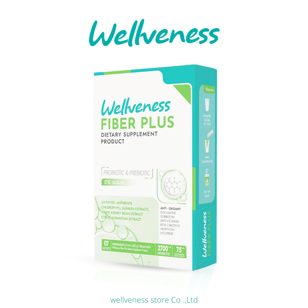 EVE'S Well Fiber อีฟส์ เวล ไฟเบอร์ พลัส เวลวีเนส ผลิตภัณฑ์เสริมอาหาร ไฟเบอร์พลัส กระตุ้นระบบการขับถ่าย ลดอาการท้องผูก