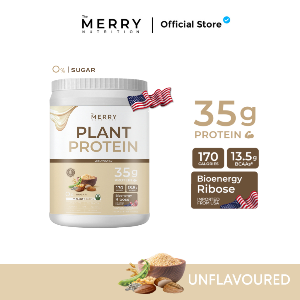 Merry Plant Protein โปรตีนพืช 7 ชนิด : รสธรรมชาติ