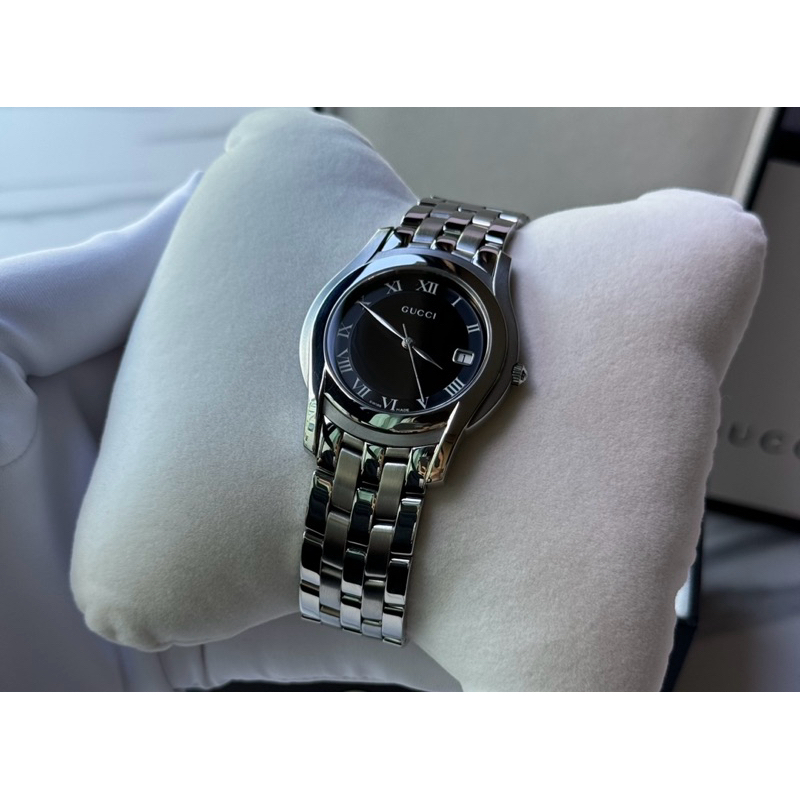 Gucci 5500M Black Dial Boy Size