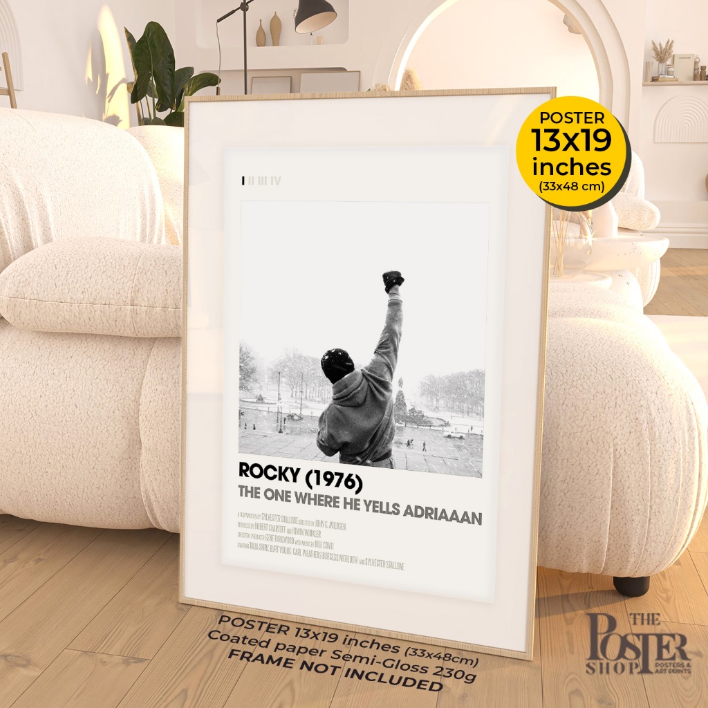 Rocky Balboa Posters - Rocky Film Sylvester Stallone ภาพขนาด 13x19 นิ้ว