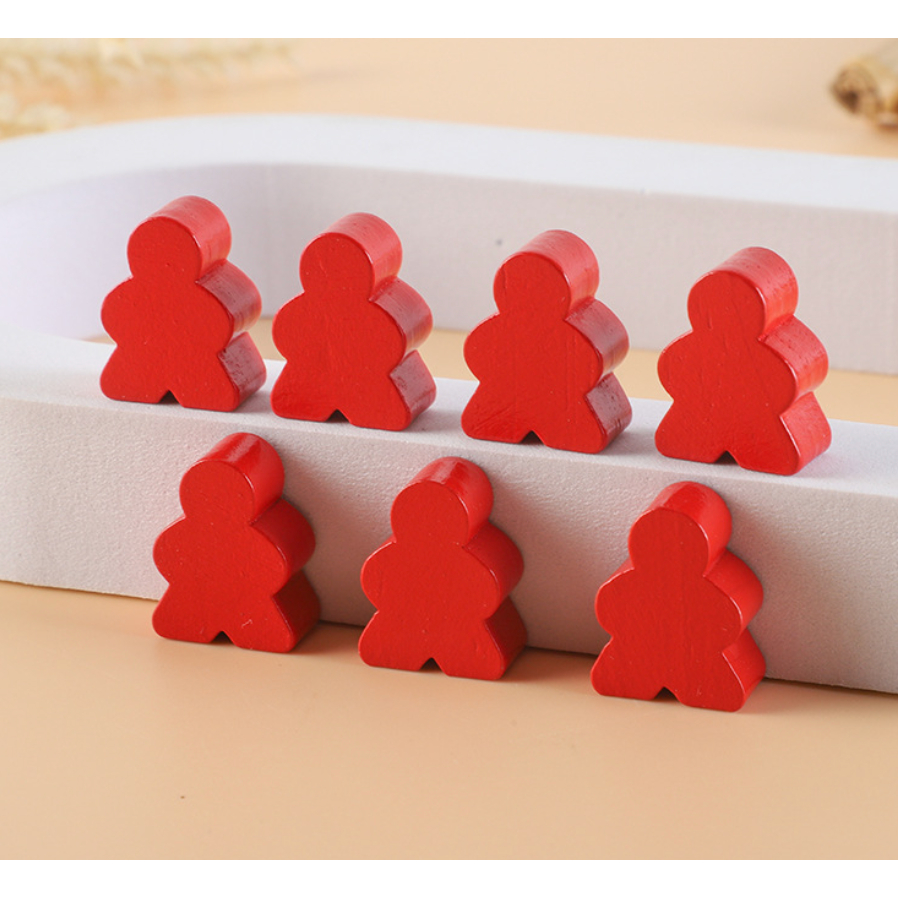 ☘️พร้อมส่ง | ถูก☘️【 Token ไม้ 】Disk ไม้ โทเคนไม้ โทเคน Wood Token ตัวเดิน มีเปิ้ล meeple cube บอร์ดเ