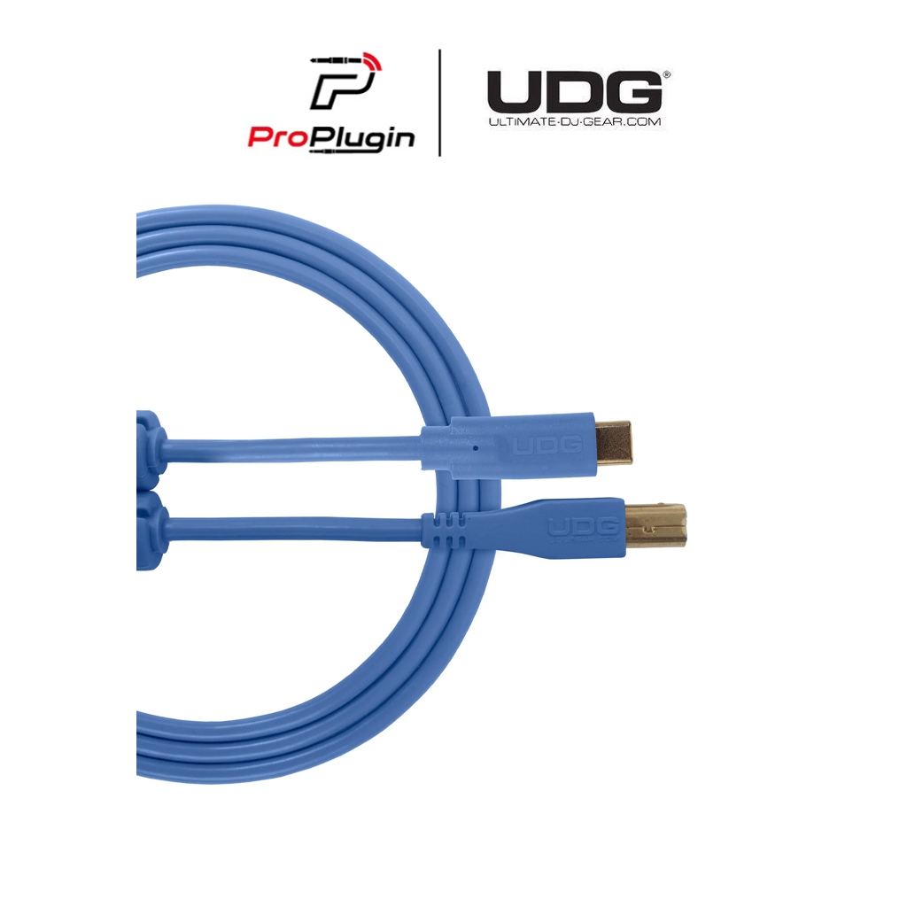 UDG Ultimate Audio Cable USB 2.0 C-B Blue Straight 1.5m สาย USB Audio คุณภาพสูง (ProPlugin)