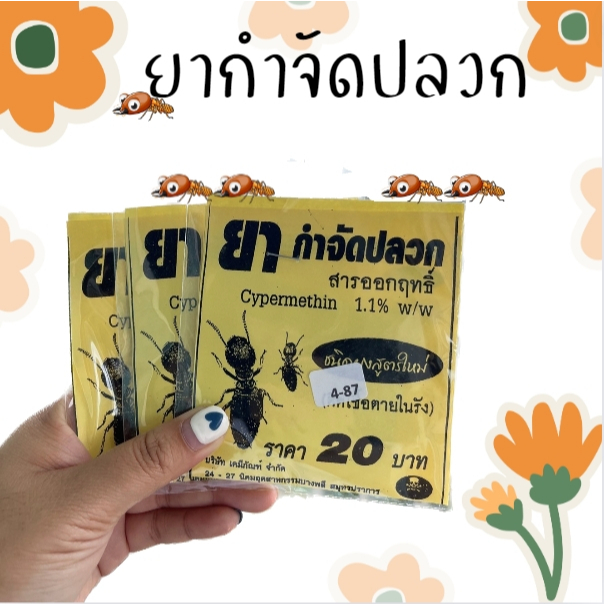 ยากำจัดปลวก ยาฆ่าปลวก ผงฆ่าปลวก ผงกำจัดปลวด กำจัดปลวก แบบมืออาชีพ ฆ่ายกรัง ได้ผล 100% 20g.