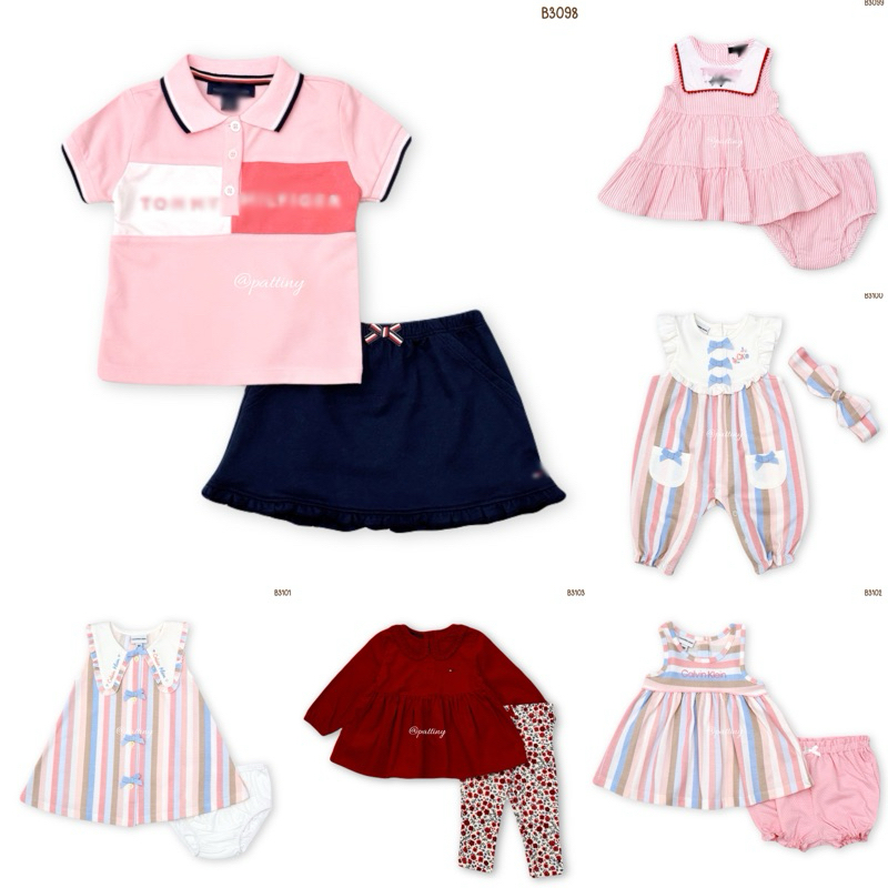 Calvin Klein Jeans, tommyhilfiger ชุดset 2 ชิ้นขนาด 6-9m,12m-5T ผ้านิ่มใส่สบายมาก