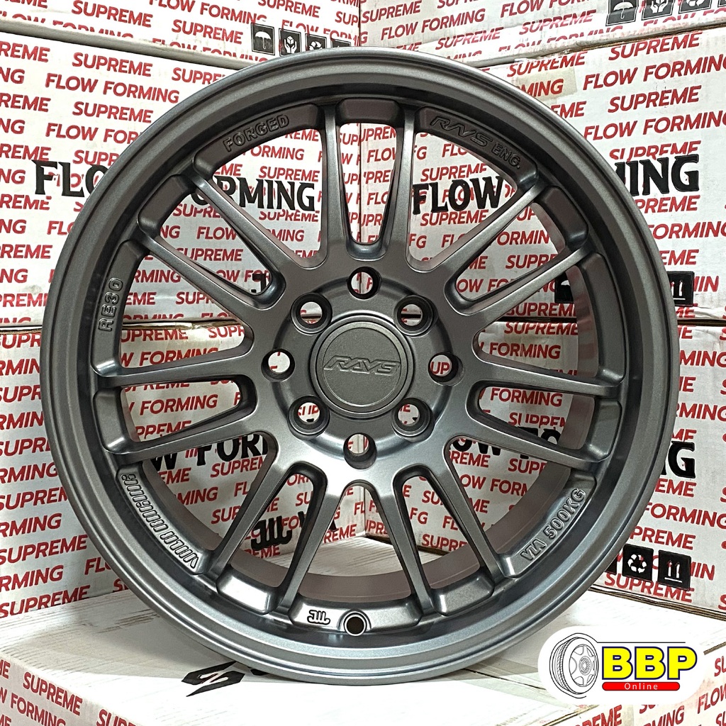 แม็กขอบ 15 Re30 สีเทากัน รถเก๋ง 4/100-114 (4วง)