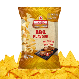 แป้งกรอบ ตอร์ติยา นาโช่ ไสตล์เม็กซิกัน Crispy Tortilla Nachos Chips Mission 65g