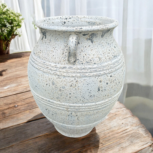 Pot โอ่งดินเผาทรงขวดนม สีวินเทจเก่า ๆ ถ้าใช้เป็นกระถางสั่งให้เจาะรูให้ได้ มีหู 3 หู ขนาด 50 x 60 cm. ราคา ถูกที่สุด ดีลบีเคเค แกลเลอรีภาพที่ 6