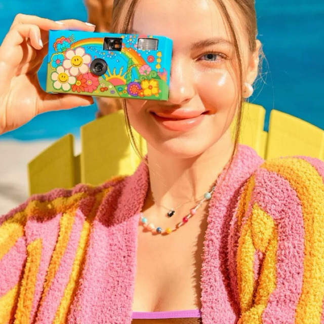 (Pre-order) กล้องฟิล์มใช้แล้วทิ้งWiggle Wiggle📷🍒 Disposable flim camera