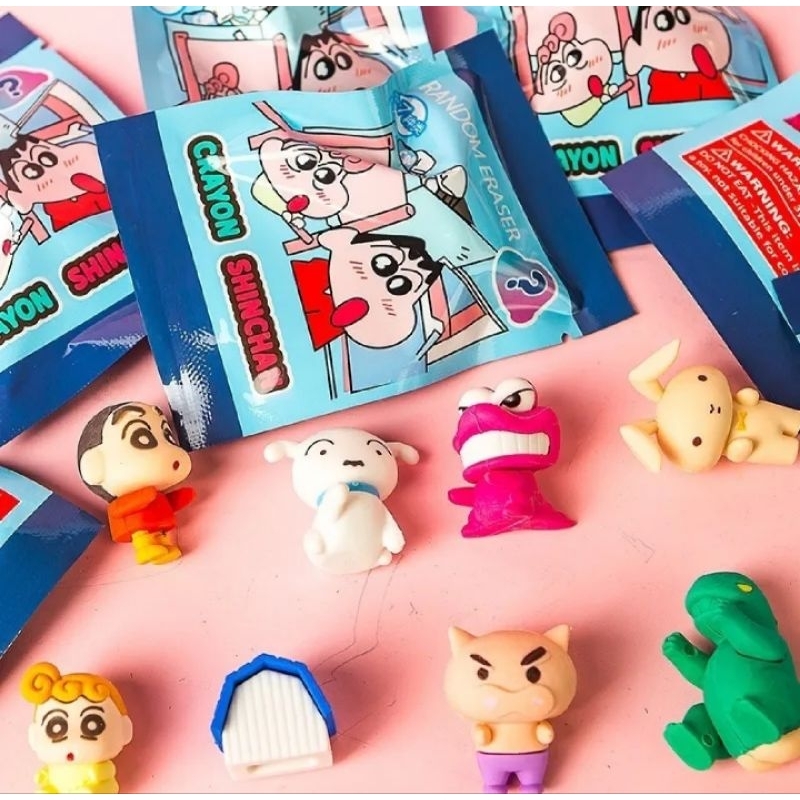 พร้อมส่ง 👉 กล่องสุ่มเซอร์ไพรส์ - กล่องจุ่ม Ereser 3D ซองสุ่มยางลบลายการ์ตูนน่ารักๆ **ราคา 1 ซองสุ่ม **