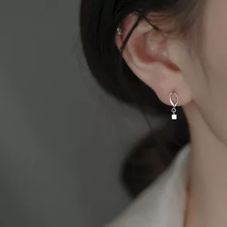 GLAMOR✨ตุ้มหูเงิน Not The Same ต่างหูห่วงเงิน ต่างหู 925 เท่น่ารัก ต่างหูแฟชั่น ตุ้มหูเงินแท้