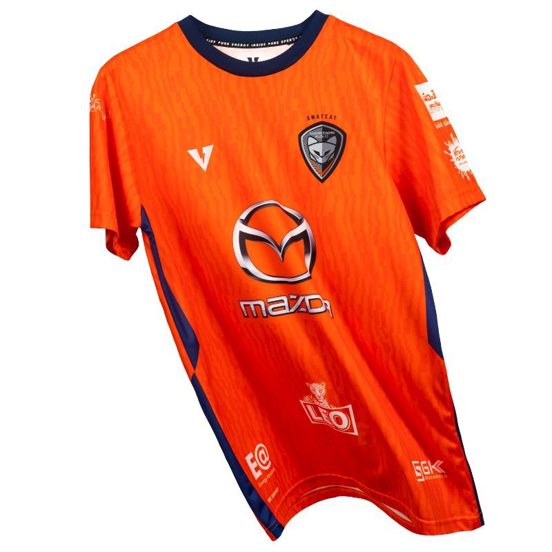 VOLT - เสื้อแข่ง เหย้านครราชสีมา เอฟซี สีส้ม เกรดแฟน เสื้อกีฬา NRMFC HOME FAN ORANGE JERSEYS 2024/25