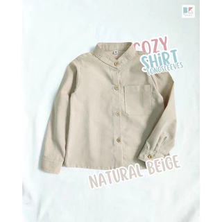 #CozyShirt เเขนยาว เชิ้ตเด็กเเขนยาวผ้าฝ้ายนิ่ม ใส่สบาย🌿 (พร้อมส่ง)