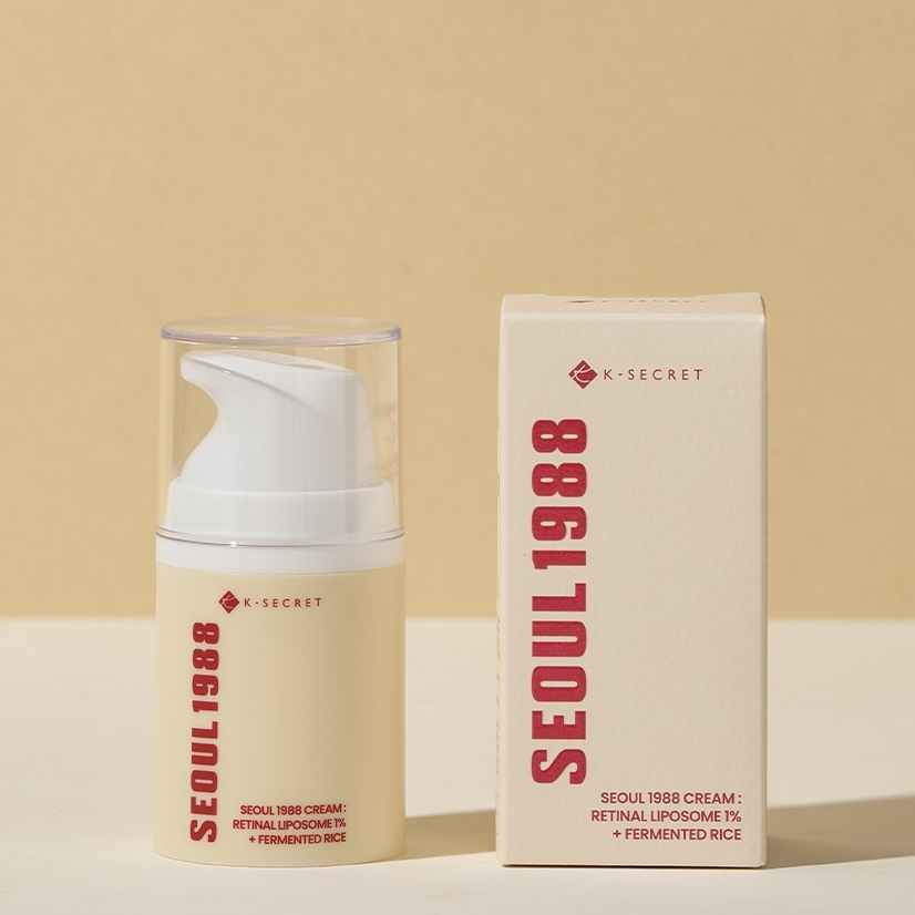 ( แท้ / พร้อมส่ง ) K-SECRET SEOUL 1988 Cream : Retinal Liposome 1% + Fermented Rice 50ml