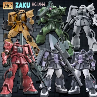 hg gundam zaku iiกันพลา1/144(กล่องสี)แถม ขาตั้ง KAMPFER Transient PERFECT STRIKE กันดั้ม โมเดลตัวต่อ