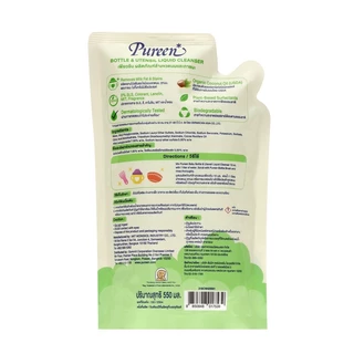 [สินค้าสมนาคุณ งดจำหน่าย] เพียวรีน น้ำยาล้างขวดนม สูตรออร์แกนิค 550 ml. (รีฟิล)