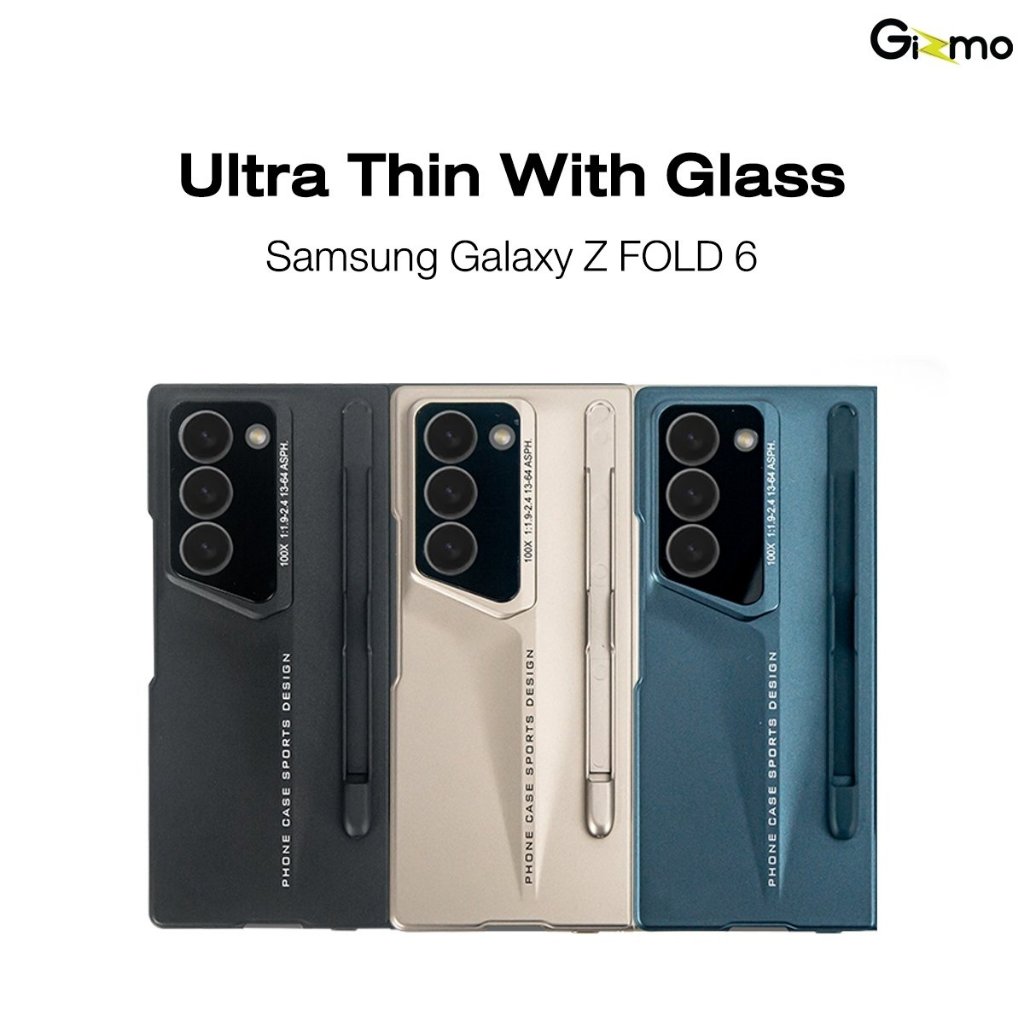 Gizmo เคส รุ่น  Z Fold 6 Ultra  เคสพร้อมกระจกกันรอยหน้าจอ Thin With Glass Case Fold 6 เคสกันกระแทก