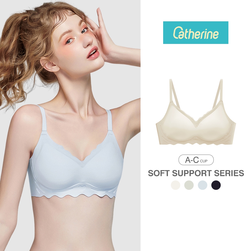 Catherine Bra เจลลี่บรา บราไร้ขอบ บราดูมๆดันทรง เสื้อในไร้โครง ไร้ขอบ ใส่สบาย เนื้อผ้านิ่ม เก็บทรงดี