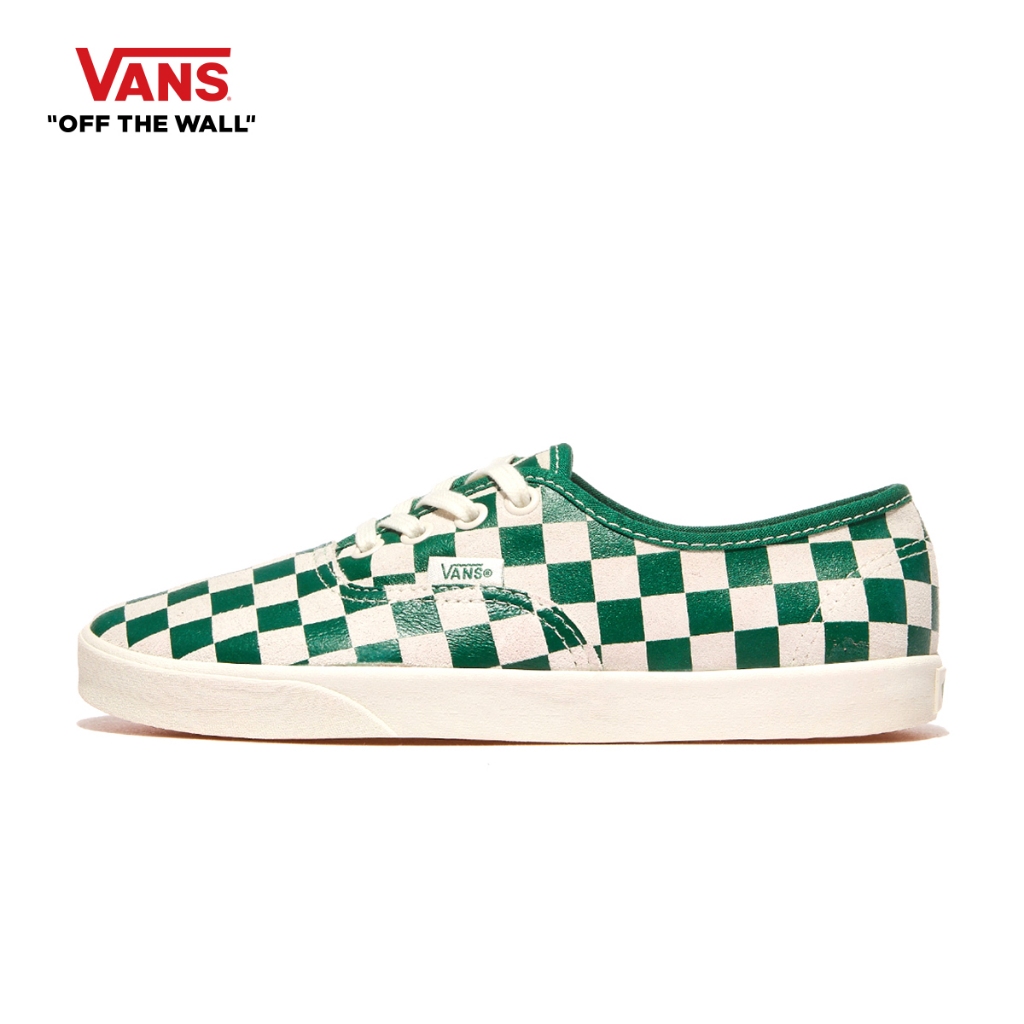 VANS AUTHENTIC LOWPRO - CHECKERBOARD GREEN รองเท้าผ้าใบ ชาย หญิง
