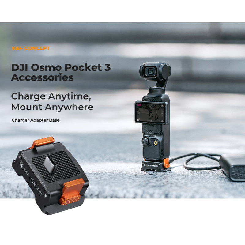 K&F DJI OSMO Pocket 3 Charging Adapter Base Set (SKU.2283)