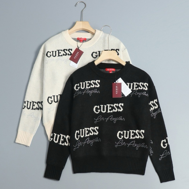 เสื้อไหมพรม Guess Sweater (sweater) มา 2 สี ครีม / ดำ