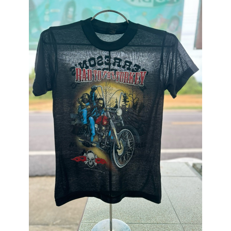 3D เสื้อผ้าบางมุ้งสีดำ สกรีนลายหน้าหลัง ไม่มีตะเข็บข้าง ผ้านิ่มใส่สบาย ใส่ได้ทั้งหญิงชาย