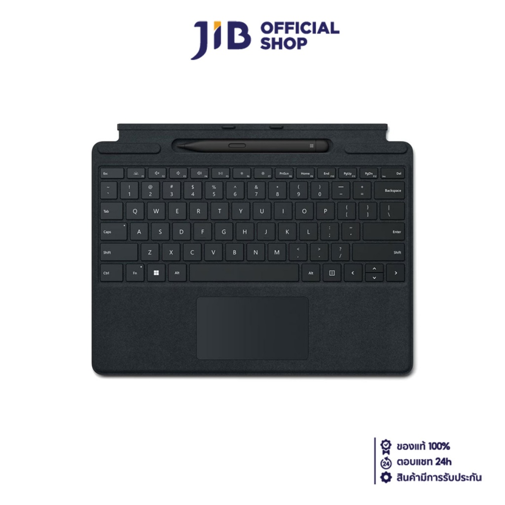 KEYBOARD (คีย์บอร์ด) MICROSOFT SURFACE PRO SIGNATURE KEYBOARD WITH SLIM PEN2 (BLACK) (COPILOT KEY)