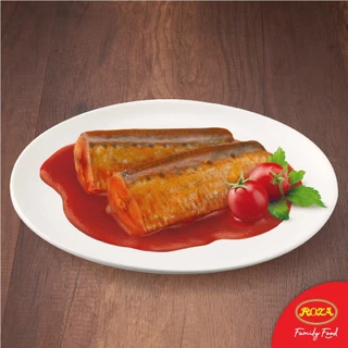 Roza Big โรซ่าบิ๊ก ปลาซาร์ดีนและปลาซาบะในซอสมะเขือเทศ ปริมาณ 220 กรัม