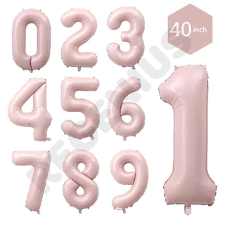 (สินค้าพร้อมส่งจากไทย) ลูกโป่งฟอล์ยตัวเลข 0-9 สีพาสเทล ขนาด 40 นิ้ว ลูกโป่งตัวเลข ตกแต่งวันเกิด วันครบรอบ R8